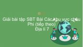 Giải bài tập SBT Địa lí 7 Bài 33: Các khu vực châu Phi (tiếp theo)