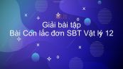 Giải bài tập SBT Vật Lí 12 Bài 3: Con lắc đơn