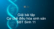 Giải SBT Sinh 11 Bài 46: Cơ chế điều hòa sinh sản