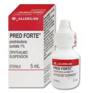 Thuốc Pred Forte - Điều trị các chứng viêm đáp ứng steroid trong viêm mi mắt