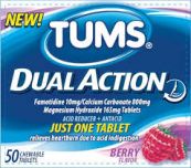 Thuốc Tums® Dual Action - Giảm chứng ợ nóng
