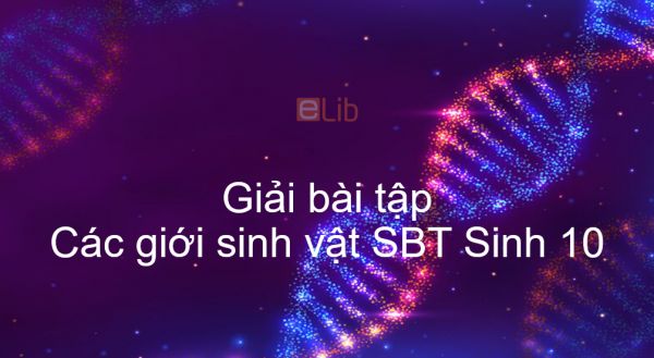 Giải SBT Sinh 10 Bài 2: Các giới sinh vật