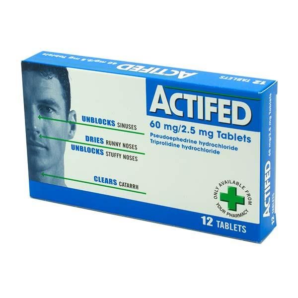 Pseudoephedrine hydrochloride + Triprolidine hydrochloride (Actifed®) - Điều trị cảm lạnh