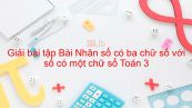 Giải bài tập VBT Toán 3 Bài 53: Nhân một số có ba chữ số với một số có một chữ số