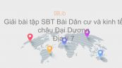 Giải bài tập SBT Địa lí 7 Bài 49: Dân cư và kinh tế châu Đại Dương