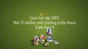 Giải bài tập SBT Sinh học 9 Bài 55: Ô nhiễm môi trường (tiếp theo)