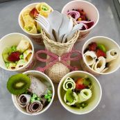 Cách làm kem cuộn Thái Lan ngon khó cưỡng