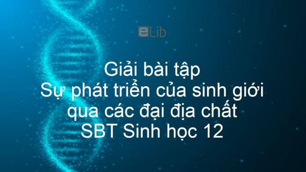 Giải SBT Sinh 12 Bài 33: Sự phát triển của sinh giới qua các đại địa chất