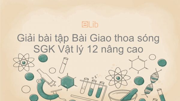 Giải bài tập SGK Vật lý 12 nâng cao Bài 16: Giao thoa sóng