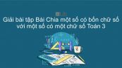 Giải bài tập VBT Toán 3 Bài 110: Chia một số có bốn chữ số cho số có một chữ số