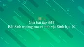 Giải bài tập SBT Sinh học 10 Bài 25: Sinh trưởng của vi sinh vật