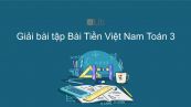 Giải bài tập VBT Toán 3 Bài 122: Tiền Việt Nam