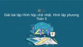 Giải bài tập VBT Toán 5 Bài 104: Hình hộp chữ nhật. Hình lập phương