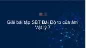 Giải bài tập SBT Vật lý 7 Bài 12: Độ to của âm