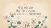 Giải bài tập SGK Vật lý 11 Nâng cao Bài 26: Từ trường