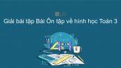 Giải bài tập VBT Toán 3 Bài 163: Ôn tập về hình học