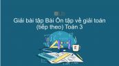 Giải bài tập VBT Toán 3 Bài 166: Ôn tập về giải toán (tiếp theo)
