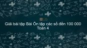 Giải bài tập VBT Toán 4 Bài 1: Ôn tập các số đến 100 000