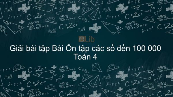 Giải bài tập VBT Toán 4 Bài 1: Ôn tập các số đến 100 000