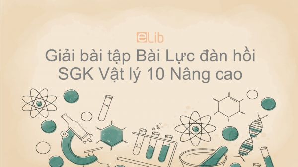 Giải bài tập SGK Vật lý 10 Nâng cao Bài 19: Lực đàn hồi