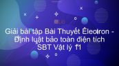 Giải bài tập SBT Vật Lí 11 Bài 2: Thuyết Êlectron. Định luật bảo toàn điện tích