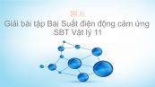 Giải bài tập ​​SBT Vật Lí 11 Bài 24: Suất điện động cảm ứng