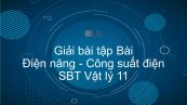 Giải bài tập SBT Vật Lí 11 Bài 8: Điện năng. Công suất điện