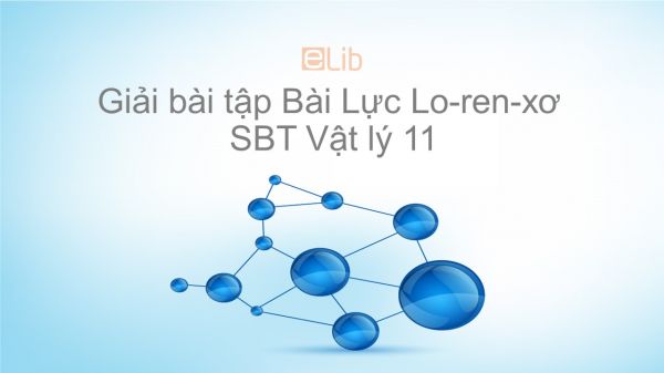 Giải bài tập SBT Vật Lí 11 Bài 22: Lực Lo-ren-xơ