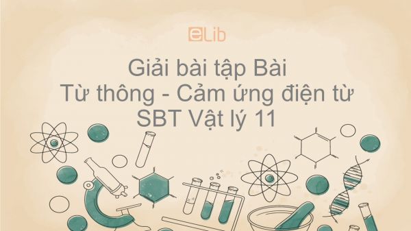 Giải bài tập SBT Vật Lí 11 Bài 23: Từ thông. Cảm ứng điện từ