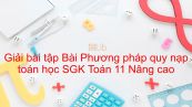 Giải bài tập SGK Toán 11 Nâng cao Bài 1: Phương pháp quy nạp toán học