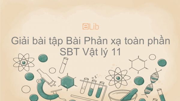 Giải bài tập SBT Vật Lí 11 Bài 27: Phản xạ toàn phần