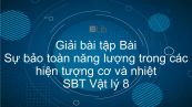 Giải bài tập SBT Vật Lí 8 Bài 27: Sự bảo toàn năng lượng trông các hiện tượng cơ và nhiệt