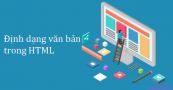 Định dạng trong HTML