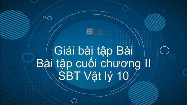 Giải bài tập SBT Vật Lí 10 Bài tập cuối chương II: Động học lực chất điểm