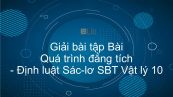 Giải bài tập SBT Vật Lí 10 Bài 30: Quá trình đẳng tích. Định luật Sác-lơ