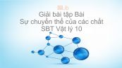 Giải bài tập SBT Vật Lí 10 Bài 38: Sự chuyển thể của các chất