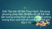 Giải Tập bản đồ Địa lí 10 Bài 32: TH: Sử dụng phương pháp Bản đồ-Biểu đồ để thể hiện sản lượng lương thực và cơ cấu