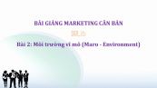 Bài 2: Môi trường vĩ mô (Maro - Environment)