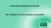 Bài 6: Nghiên cứu chu kỳ sống của sản phẩm