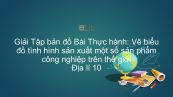 Giải Tập bản đồ Địa lí 10 Bài 36: Thực hành: Vẽ biểu đồ tình hình sản xuất một số sản phẩm công nghiệp trên thế giới