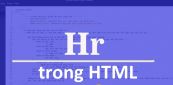 Thẻ HR trong HTML