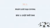 Bài 1: Luật đất đai