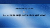 Bài 4: Pháp luật ngân sách nhà nước