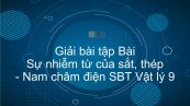 Giải bài tập SBT Vật Lí 9 Bài 25: Sự nhiễm từ của sắt, thép - Nam châm điện