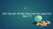 Giải Tập bản đồ Địa lí 11 Bài 7: Cộng hòa liên bang Đức