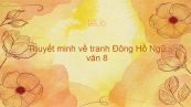 Thuyết minh về tranh Đông Hồ