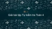 Giải bài tập VBT Toán 4 Tự kiểm tra