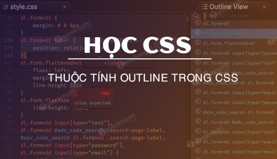 Thuộc tính outline trong CSS