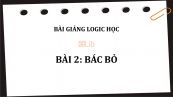 Bài 2: Bác bỏ
