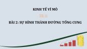 Bài 2: Sự hình thành đường tổng cung